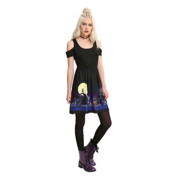 Hot Topic Dresses & Skirts - Nightmare Before Christmas Dress Halloween Black M